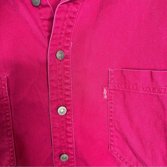 Levi’s Shirt Men XL Red Tab Button Down Western Cowboy 90s Classic Long Sleeve - Picture 4 of 9